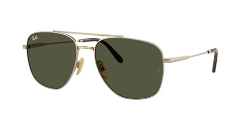 Ray-Ban RB8097 Sunglasses Bundle: RB 8097 WILLIAM TITANIUM 926531 Arista/Green Crystal Standard and Universal Anti-slip Silicone Leash -