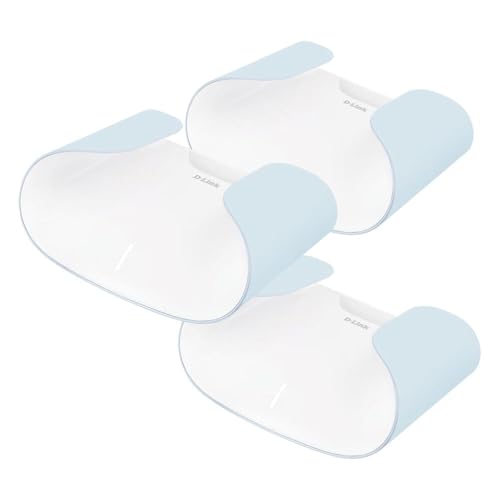 D-Link AX6000 WiFi 6 Mesh System 3-Pk | Contemporary Design | High-Performance | Feature Rich | AI Enabled | Parental Controls | Covers up to 8000+ sq. ft | Router (M60/3) -