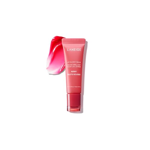 LANEIGE Lip Glowy Balm Berry: Hydrate, Glossy, Lightweight, Moisturize & Tint with Shea Butter -