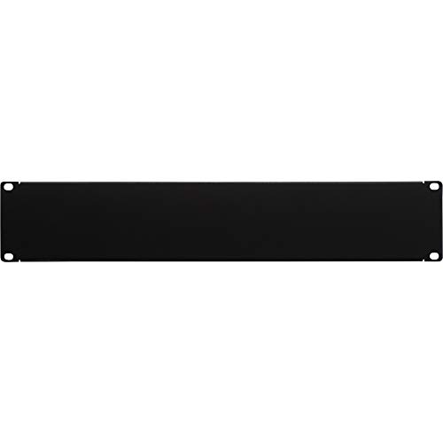 Navepoint 2U Blank Rack Mount Panel Spacer for 19-Inch Server Network Rack Enclosure Or Cabinet Black -
