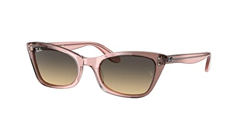 Ray-Ban RB2299 Sunglasses Bundle: RB 2299 LADY BURBANK 1344BG Lady Burbank Transparent Pink and Eyewear Cleaning Kit -