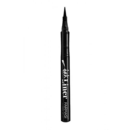FARMASi Makeup Ink Liner, Enriched Waterproof Formula and Long Lasting Wear, Smudge Resistant, Sweat Resistant, Quick Drying, Black, 0.03 fl. oz. / 1.2 ml -