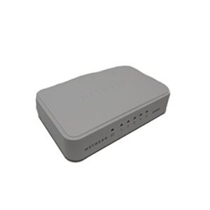 Netgear GS205-100PAS NETGEAR 5-Port Gigabit Ethernet Unmanaged Switch, Desktop, 10/100/1000Mbps (GS205) -