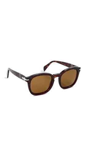 Persol Men's Havana Frame Sunglasses, Havana, Brown, One Size -