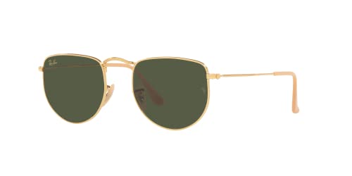 Ray-Ban RB3958 Elon Round Sunglasses, Legend Gold/Green, 50 mm -