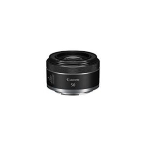 Canon RF50mm F1.8 STM Lens, Fixed Focal Length Prime Lens, Compatible with EOS R Series Mirrorless Cameras, Black -