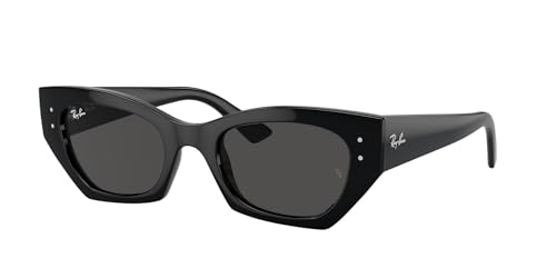 Ray-Ban RB4430 Zena Butterfly Sunglasses, Black/Dark Grey, 49 mm -