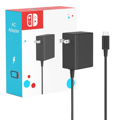MARSDOCK 45W Charger for Nintendo Switch - 15V 2.6A AC Adapter Fast Charging with 10FT USB C Cord - Compatible with Switch Lite, OLED, Steam Deck - Support TV Mode -