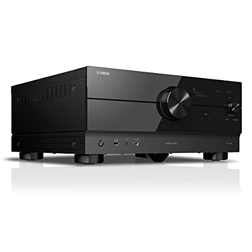 Yamaha RX-A4A AVENTAGE 7.2-Channel AV Receiver – 8K and 4K/120 HDMI, eARC, Dolby Atmos, DTS:X, Auro-3D, Surround:AI, Wi-Fi, Bluetooth, MusicCast -