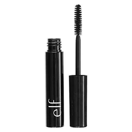 e.l.f. Cosmetics Volumizing Mascara, Mascara For Fuller, Thicker-Looking Lashes, Enriched With Vitamin E, Black,0.19 Fl Oz (Pack of 1) -
