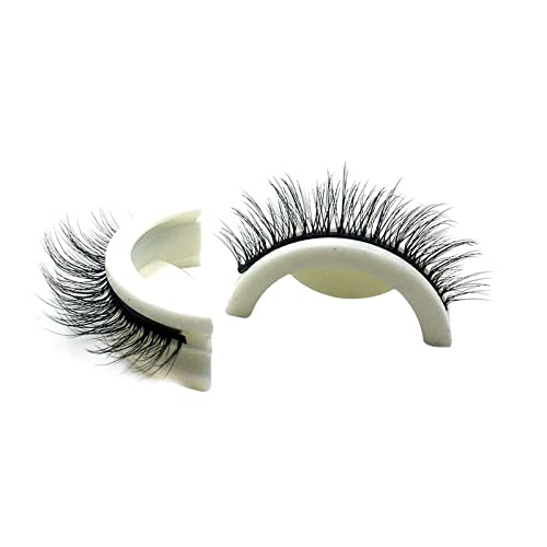 Reusable Self-Adhesive Eyelashes Without Glue, 1 Pair Natural Fluffy False Eyelashes Lash Extension Makeup -