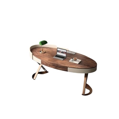 yinxx240708 Computer Desk Ash Wood Desk Modern Simple Study Writing Desk Designer Villa Type Home Walnut Office Desk Home Office Desks(180 * 81.8 * 75cm) -