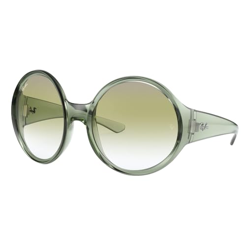 Ray-Ban Rb4345 Round Sunglasses, Transparent Green/Clear Gradient Green Gradient, 58 mm -