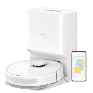 DREAME D10 Plus Gen 2 Robot Vacuum and Mop with Self-Emptying Base for 90 Days of Cleaning, 6000 Pa Suction and LiDAR Navigation, Obstacle Avoidance, Wi-Fi Connected -