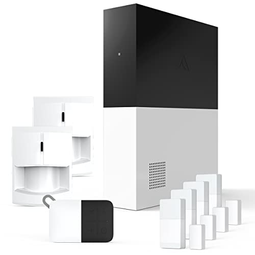 Abode 8 Piece Wireless Smart Security System - Works with Apple HomeKit, Z-Wave and Zigbee Devices - Expandable to Protect Your Whole Home - Easy DIY Installation - Optional Professional Monitoring -