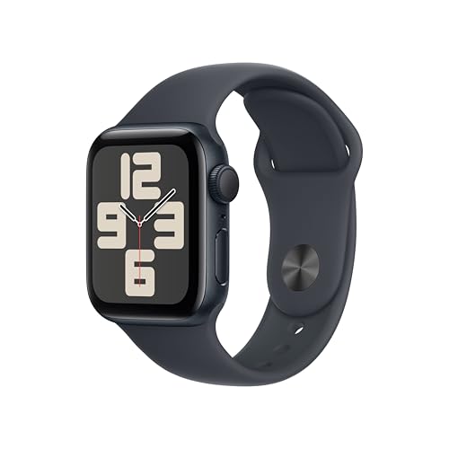 APPLE WATCH SERIES 10 40MM GPS MIGNIGHT ALUMINUM CASE WITH SPORT STRAP S/M MXE73QL/A -