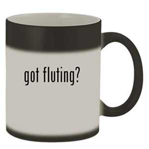got fluting? - 11oz Magic Color Changing Mug, Matte Black -