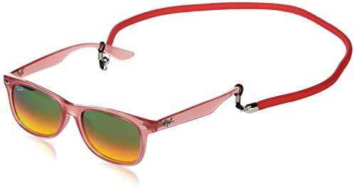 Ray-Ban 0RJ9052SF7145A850 Junior New Wayfarer Opal Red Brown Mirror Red Grad Silver Lens -