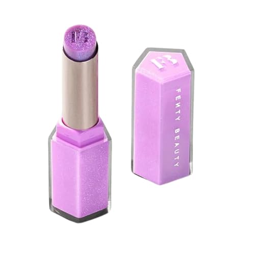 FENTY BEAUTY Gloss Bomb Stix High-Shimmer Gloss Stick .12OZ (ICY AMETHYST 04 (Lavender), .12OZ) -