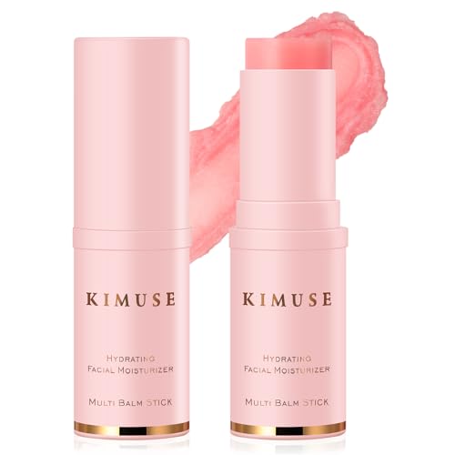 KIMUSE Hydrating Multi Balm Stick, All-in-One Hydrating Lip Balm Eye Cream Neck Cream Make Up Base, Reduce Wrinkle & Moisturizing Moisturizer For Face Skin Care -
