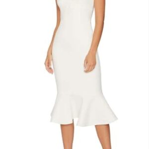 LIKELY Women's Hirsch Dress, White, 10 -