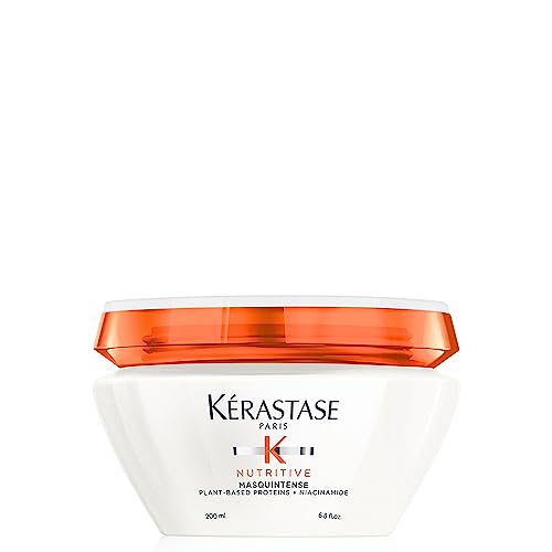 KERASTASE Nutritive Masquintense Hair Mask | Deeply Nourishes & Conditions | With Plant-Based Proteins & Niacinamide | For Fine to Medium Dry Hair | 6.8 Fl Oz -