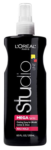 L’Oreal Paris Studio Spritz Mega Max Hold 8.5 Ounce Pump (251ml) (3 Pack) -