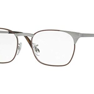 Ray-Ban 0RX6386 51mm Gunmetal/Brown One Size -