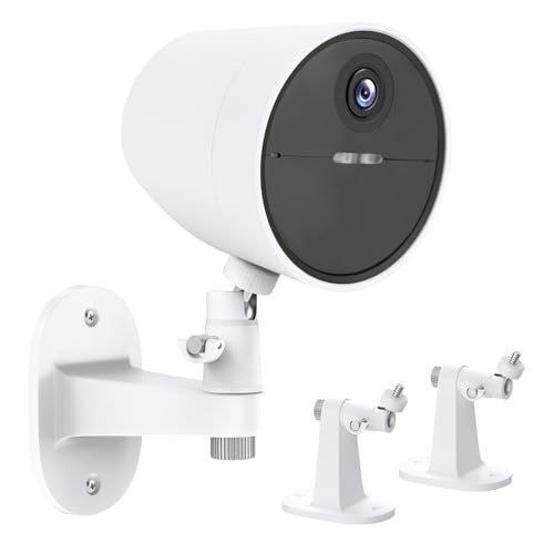 2Pack Wall Mount Holder for SimpliSafe Outdoor Security Camera, 360 Degree Adjustment Camera Mount Brackets for Your Surveillance Camera System, with 1/4 Screw Thread, Camera Not Included -