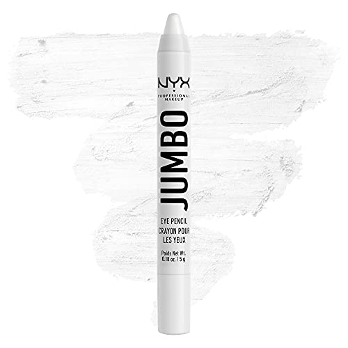 NYX PROFESSIONAL MAKEUP Jumbo Eye Pencil, Blendable Eyeshadow Stick & Eyeliner Pencil - Milk (White) -