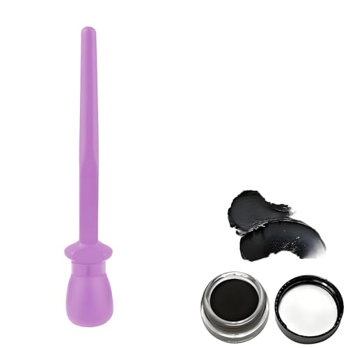 Arcbelle Eyeliner Set, Waterproof & Smudge Proof Eyeliners Kit, with Long-Wear Eyeliners Cream and Silicone Brush Makeup Applicator, for Easy Eye & Lip Liner(Purple,Black) -