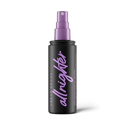 Urban Decay All Nighter Waterproof Makeup Setting Spray (Full Size) - Natural Finish, Smudge-Proof, Transfer-Resistant, Up to 16HR Wear, Cools Skin Temperature, Fine Mist, Controls Shine - 4 Fl Oz -