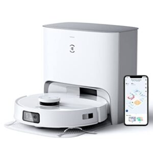 ECOVACS DEEBOT T10 Plus Robot Vacuum and Mop Combo with Auto-Empty Station, 3000Pa, AIVI 3.0 Obstacle Avoidance, OZMO Pro 3.0 Oscillating Mopping, 3D Map, Air Freshener -