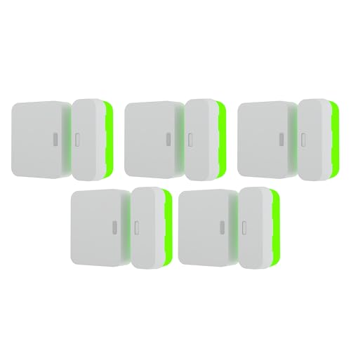 Alarm Magnet Riser Compatible with SimpliSafe | 5 Pack Glow in The Dark Set with 3M Adhesive - Easy Mount to Any Doorway, Window, and Entryway | Sensor/Magnet Not Included (1/2 inch) -