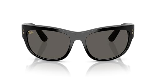 Ray-Ban RB2289 Mega Balorama Collection by A$AP Rocky Square Sunglasses, Black/Dark Gray, 63 mm -