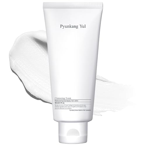 PYUNKANG YUL Cleansing Foam - Korean Facial Wash for All Skin Types - Zero-irritation Face Washer extracted from Coconut - Moisturized Skin & Creating Moisture Barrier after Cleansing - 5.1 Fl. Oz -