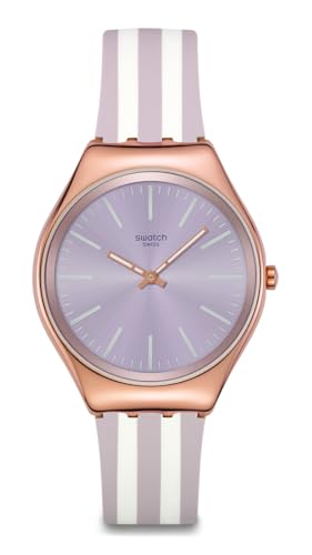 Swatch Unisex Casual Watch Green Stainless Steel Quartz Beach Hour -