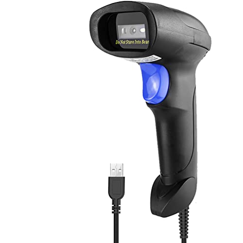NetumScan USB 1D Barcode Scanner, Handheld Wired CCD Barcode Reader Supports Screen Scan UPC Bar Code Reader for Warehouse, Library, Supermarket -