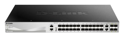 D-Link DGS-3130-30S Gemanaged L3 10G Ethernet (100/1000/10000) Black, Grey - Network Switches (Managed, L3, 10G Ethernet (100/1000/10000)) -