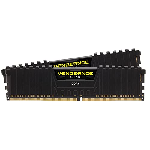 CORSAIR VENGEANCE LPX DDR4 RAM 16GB (2x8GB) 3200MHz CL16-20-20-38 1.35V Intel AMD Desktop Computer Memory - Black (CMK16GX4M2E3200C16) -