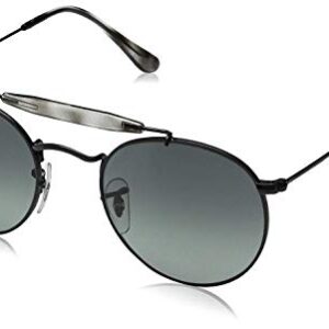 Ray-Ban Rb3747 Round Sunglasses, Matte Black/Grey Gradient, 50 mm -