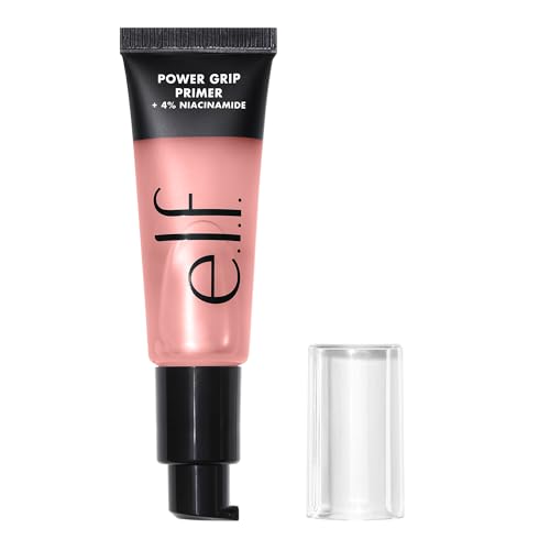 e.l.f. Power Grip Primer + 4% Niacinamide, Gel-Based & Hydrating Face Primer, Evens Skin & Brightens, Grips Makeup, Vegan & Cruelty-Free, 0.8 Fl Oz -