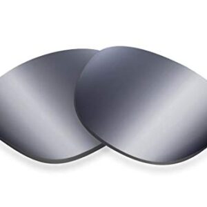 Sunglass Fix Replacement Sunglass Lenses Compatible for Barton Perreira Lawford 53mm (Non-Polarized SFx Edge Extrm Slv Mirror DrkBlck Pair) -