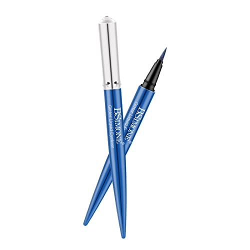 Xiahium Matte Liquid Eyeliner, Shimmer Glitter Colored Brightly Eyeliner, High Pigmented Waterproof Sweatproof Eye Makeup -