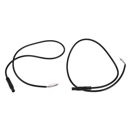 HEROFFIX for Monitor and Backup Reverse Rear View Parking Camera Video Cable Extension Backup Camera 4Pin Male Video Cable 0.5m/1.64ft Black Plastic,Metal -