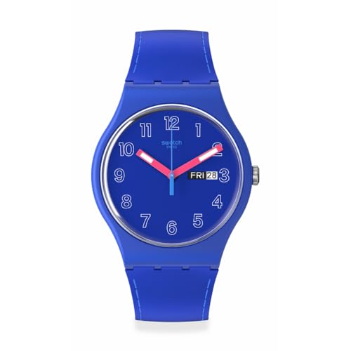 Swatch Gent BIOSOURCED Cobalt Disco Quartz Watch -