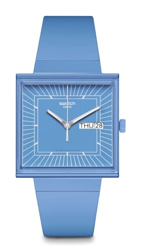 Swatch Unisex Casual Watch Blue Bioceramic Quartz What IF?…Sky -