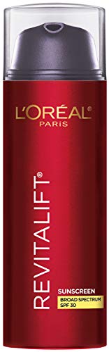 L'Oreal Paris Revitalift Triple Power Anti-Aging Broad Spectrum SPF 30 Sunscreen, Pro Retinol, Hyaluronic Acid & Vitamin C Lotion, Reduces Wrinkles 1.7 Oz -