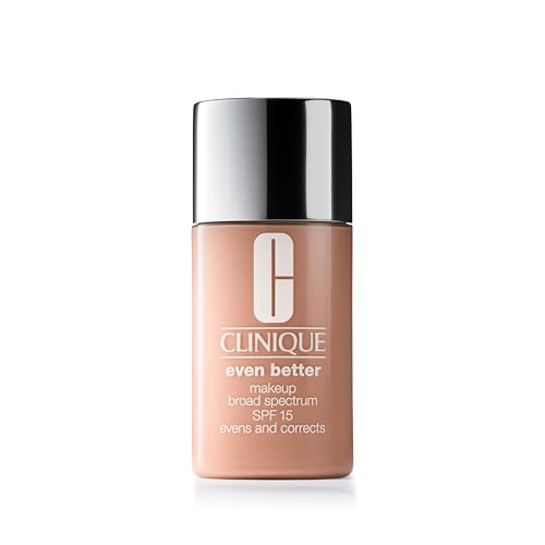 Clinique Even Better Makeup Medium Coverage Foundation Broad Spectrum SPF 15 | Evens Skin Tone + Reduces Dark Spots, Ivory, 1 Fl Oz -