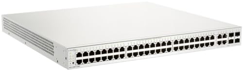 D-Link 52-Port PoE Nuclias Cloud-Managed Gigabit Ethernet Switch (370W Power Budget) | 48 GbE PoE + 4 Combo 1000Mbps Ports (DBS-2000-52MP) -